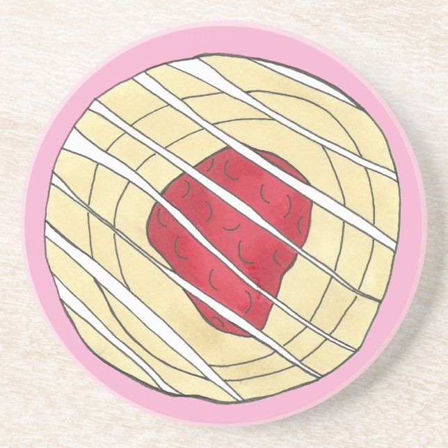 Cherry Danish Viennoiserie Pastry Chef Bakery Coaster (Front)