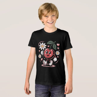 Cherry Delight Mascot – Retro Cherry Character  Tri-Blend Shirt