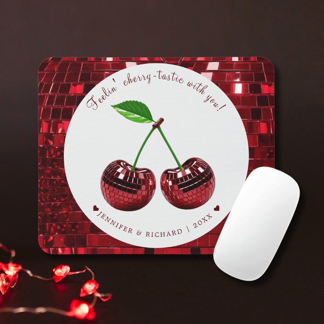 Cherry Delight Valentine's Day Mouse Pad (Cherry Delight Valentine's Day Mouse Pad)