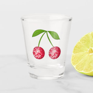 Cherry Disco Ball Shot Glass