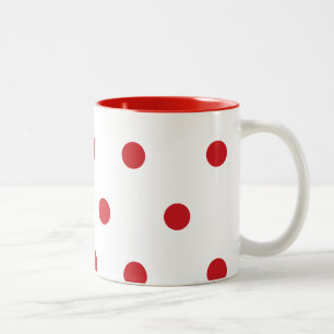 Cherry  Dots Two-Tone Coffee Mug