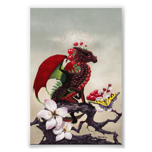 Cherry Dragon 4x6 Print (Front)