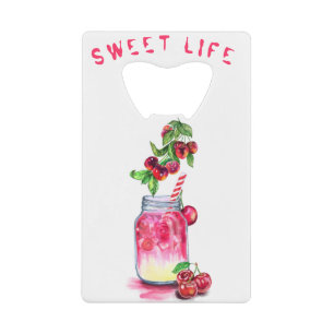 Cherry Drink Bottle Opener - Custom Text