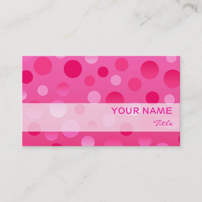 Cherry Fizz business card template (Front)