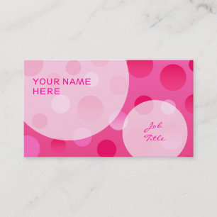 Cherry Fizz business card template bubbles