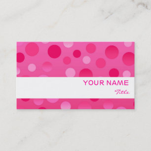 Cherry Fizz white stripe business card template