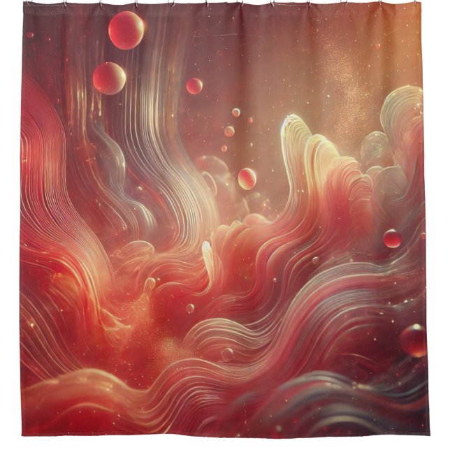 🍒 Cherry-Flavoued-Flesh Reverie Shower Curtain (Front)