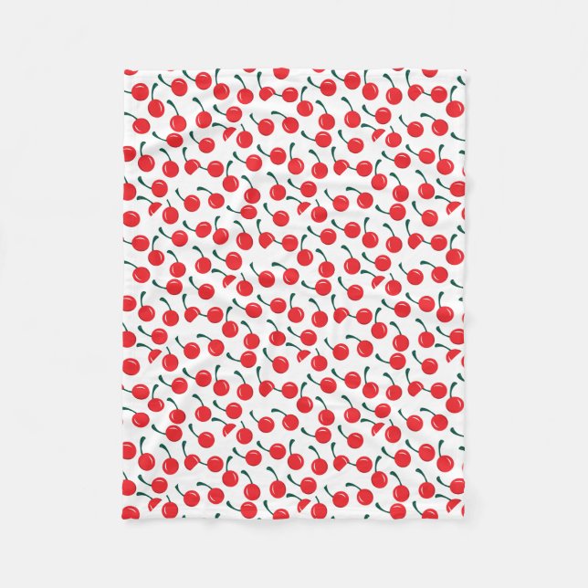Cherry Fleece Blanket (Front)