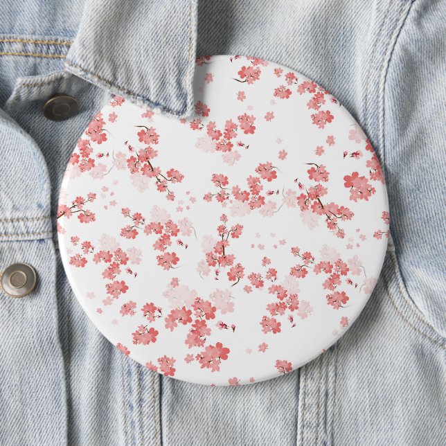 Cherry Flower 2 6 Cm Round Badge (In Situ)