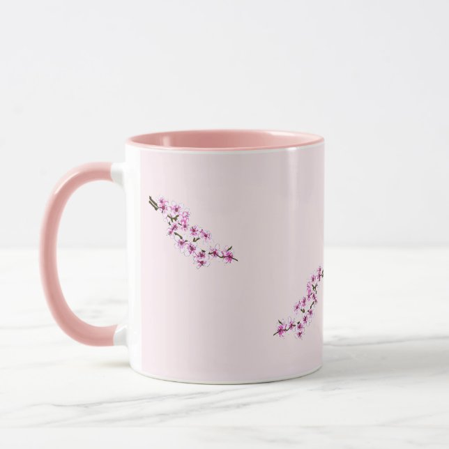 Cherry flowers mug (Left)
