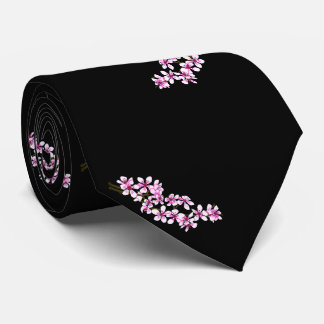 Cherry flowers tie