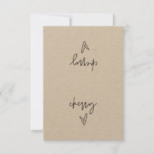 Cherry Food Label Tent Card