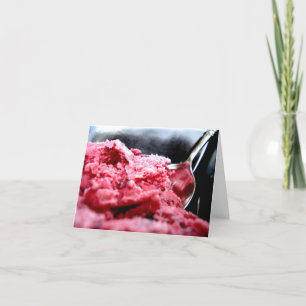 Cherry Frozen Yogurt Note Card