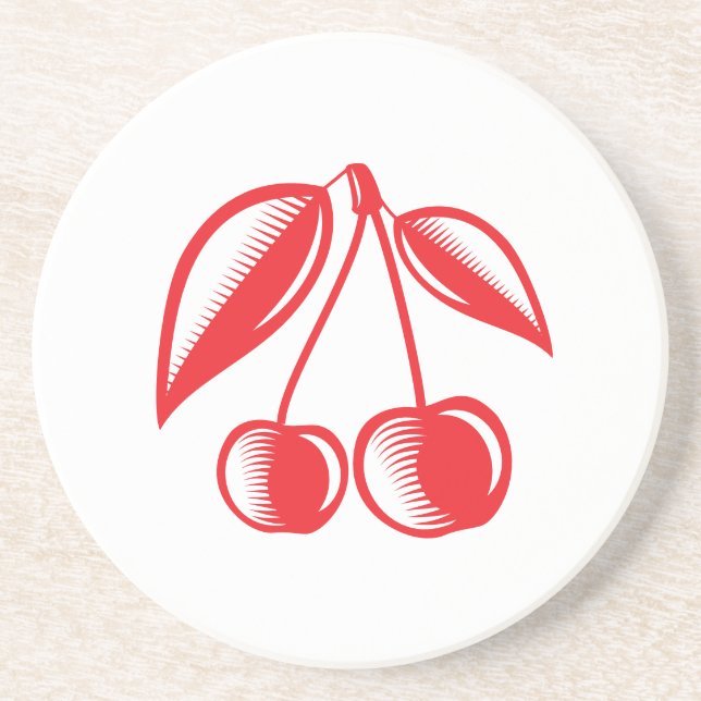 Cherry Fruit Coasters (Front)