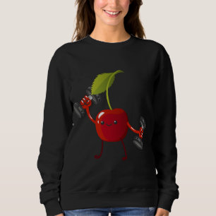 Cherry, Fruit Costume Workout Bodybuilding Lift Gy Sweatshirt