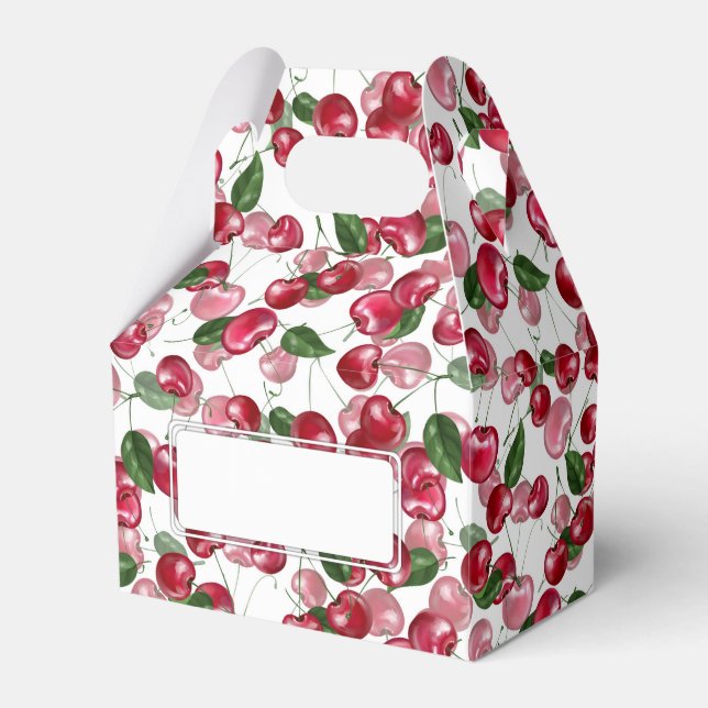 Cherry Fruit  Favour Box (Front Side)