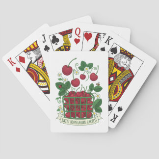 Cherry Fruit Food Prunus Sweet Basket  Playing Cards