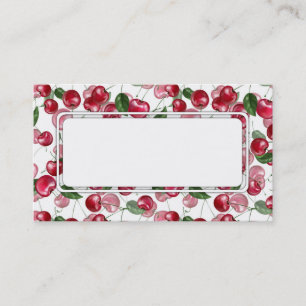 Cherry Fruit pattern Business Card