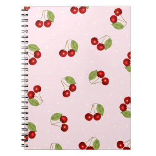 Cherry Fruit Pattern Notebook