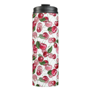 Cherry Fruit pattern Thermal Tumbler