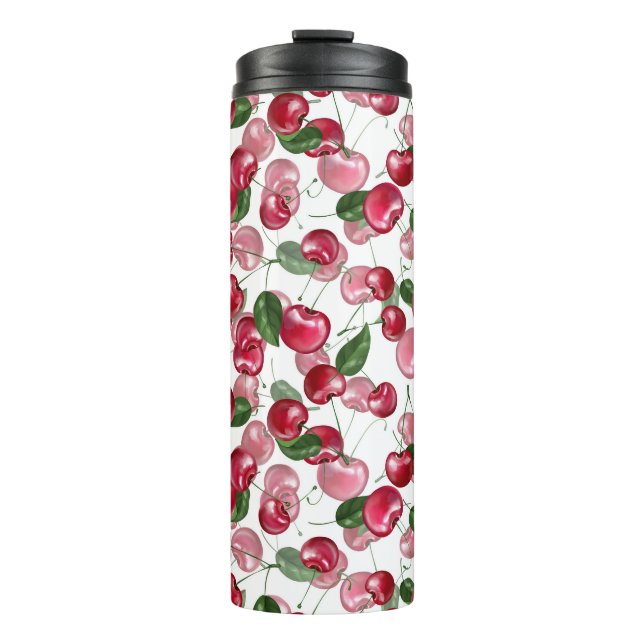 Cherry Fruit pattern  Thermal Tumbler (Front)