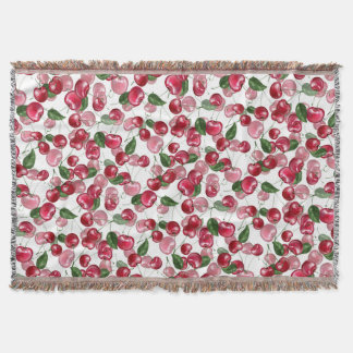 Cherry Fruit pattern Throw Blanket