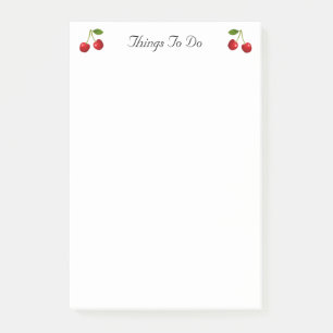 Cherry Fruits Things To Do Post-it Notes