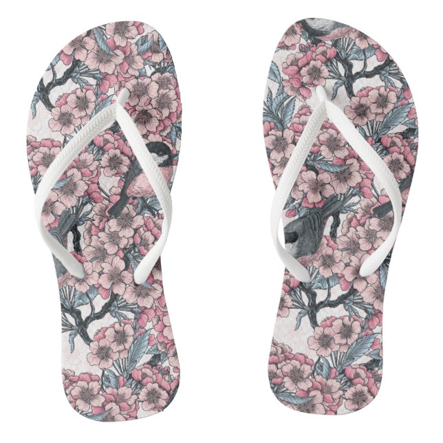 Cherry garden flip flops (Footbed)