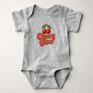 Cherry Glow Retro Vintage Cherry Graphic Baby Bodysuit