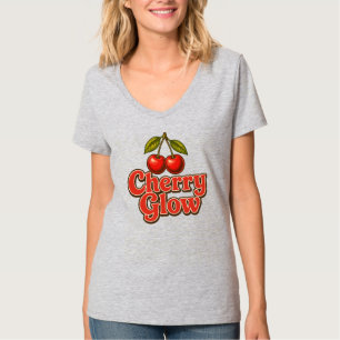 Cherry Glow Retro Vintage Cherry Graphic T-Shirt