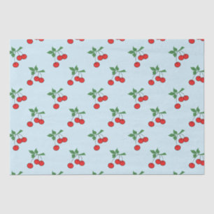 Cherry Graphic Modern Red Cherries Tissue Paper