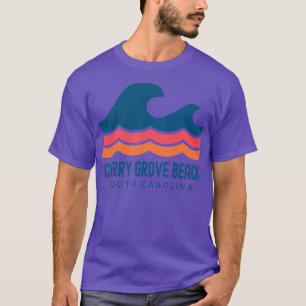 Cherry Grove Beach South olina Vintage Wave T-Shirt
