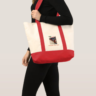 Cherry Grove Pride Wagon Canvas Pocket Tote Bag