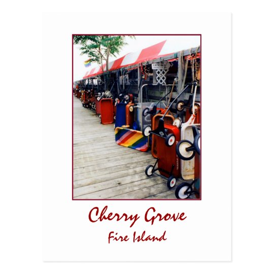 'Cherry Grove Pride Wagon' Postcard