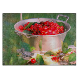 Cherry harvest,Cottage garden Rosalinde Cutting Board