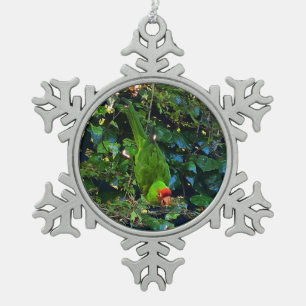 Cherry Headed Conure #1 Snowflake Ornament
