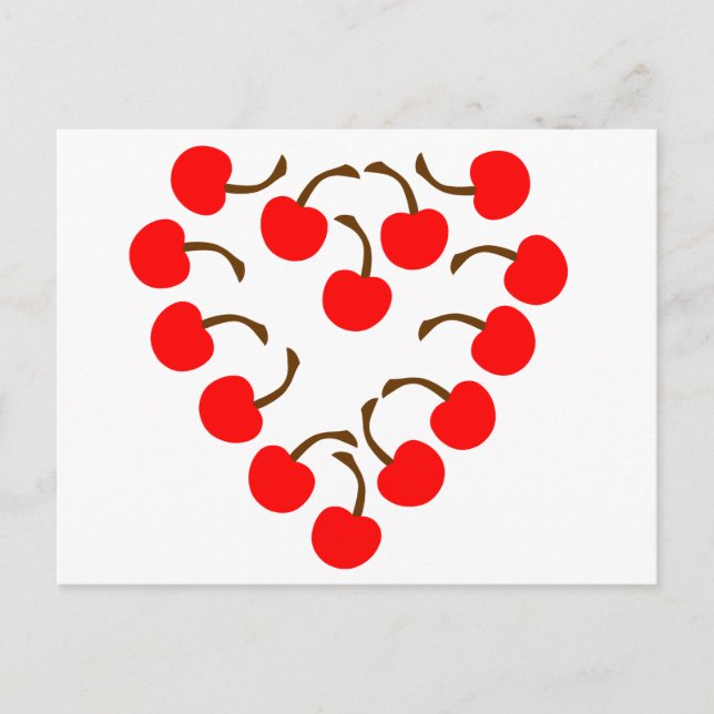 Cherry Heart Postcard (Front)