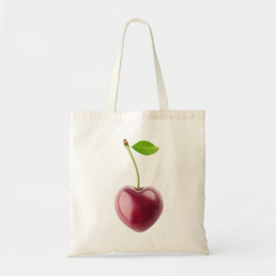 Cherry heart tote bag