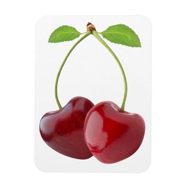 Cherry hearts magnet (Vertical)