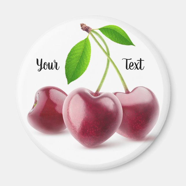Cherry hearts magnet (Front)