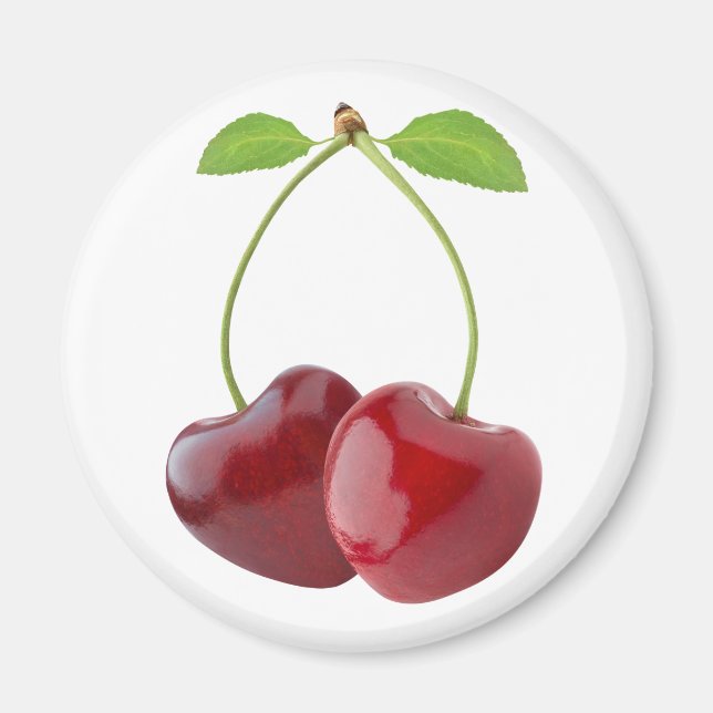 Cherry hearts magnet (Front)