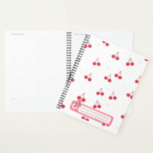 Cherry Hearts Notebook School Planners for Girls