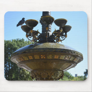 Cherry Hill Fountain Central Park NYC Photography Mouse Mat