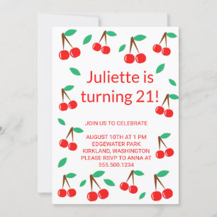 Cherry Invitation