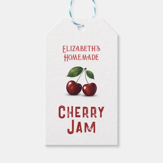 Cherry Jam Gift Tags (Front)