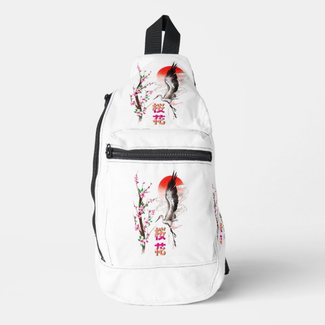 Cherry Japan Pastel Sakura Sling Bag (Front)