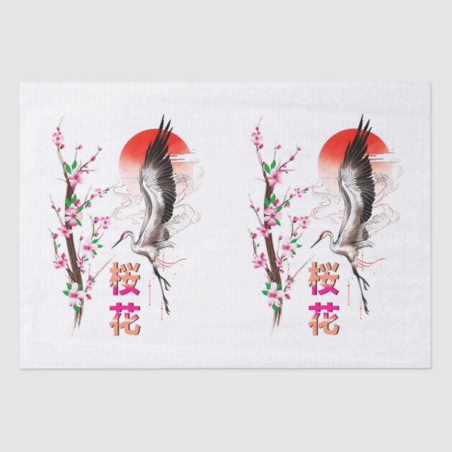 Cherry Japan Pastel Sakura Tissue Paper (Front)