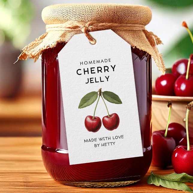 Cherry jelly labels for homemade recipes (Creator Uploaded)