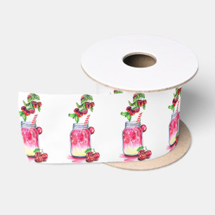 Cherry Juice Cool Drink Fruits Party Satin Ribbon