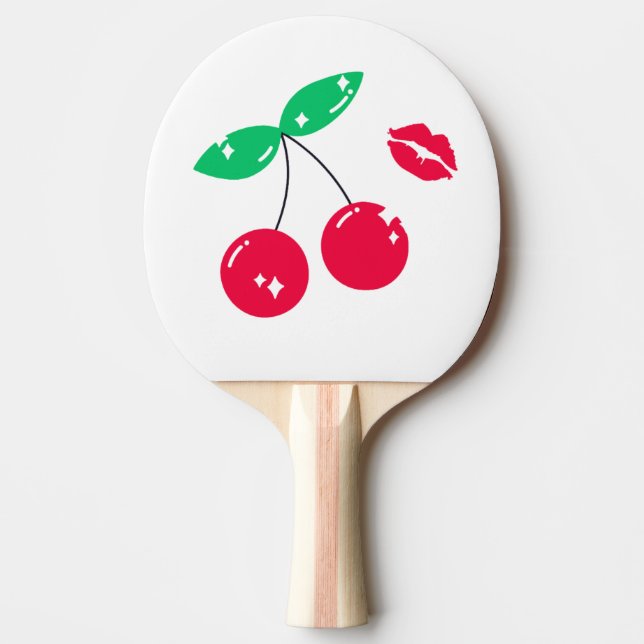 cherry kiss brillo ping pong paddle (Front)